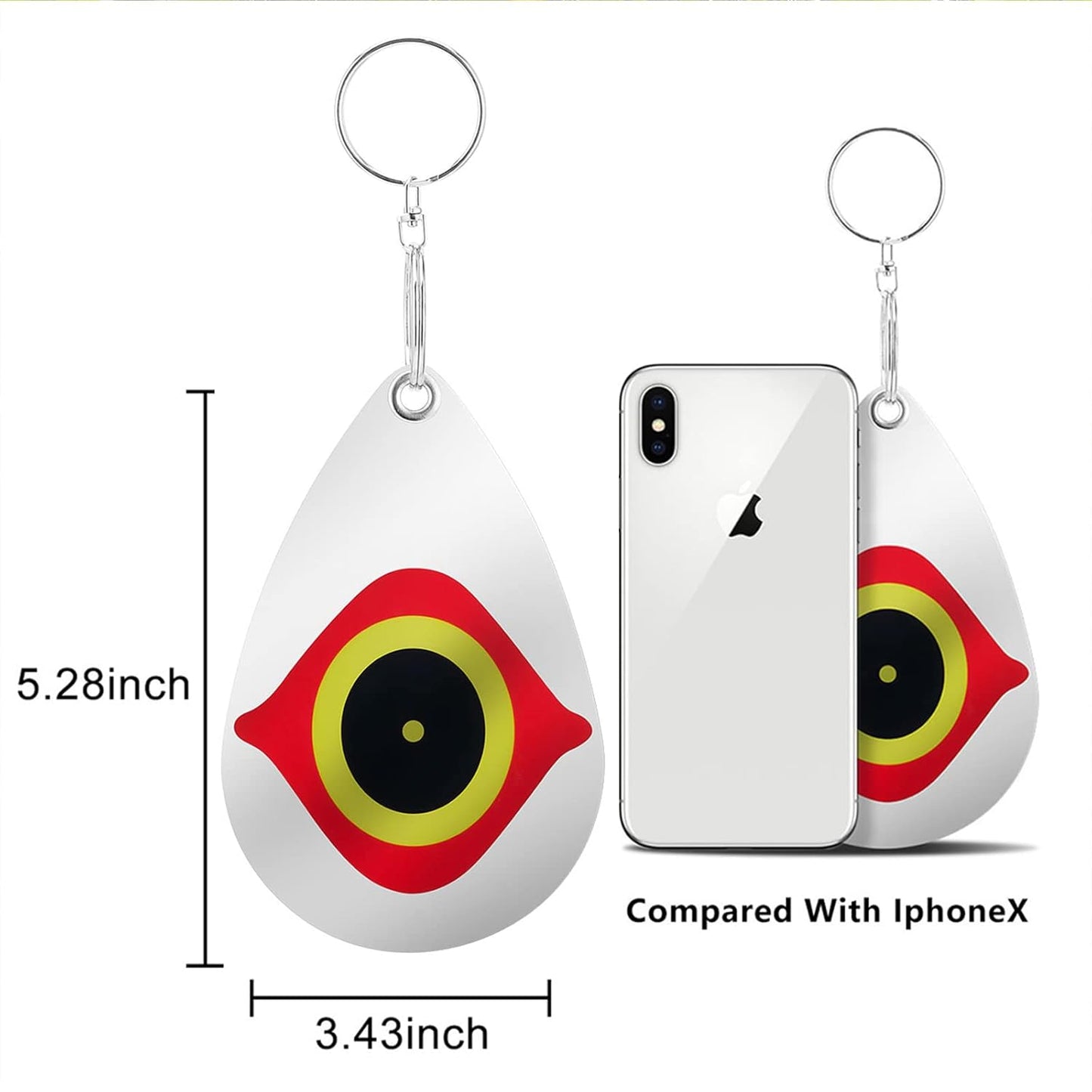 Away Bird Eye Decoy to Bird Scare Device With Hanging Outdoors Reflective Scarer