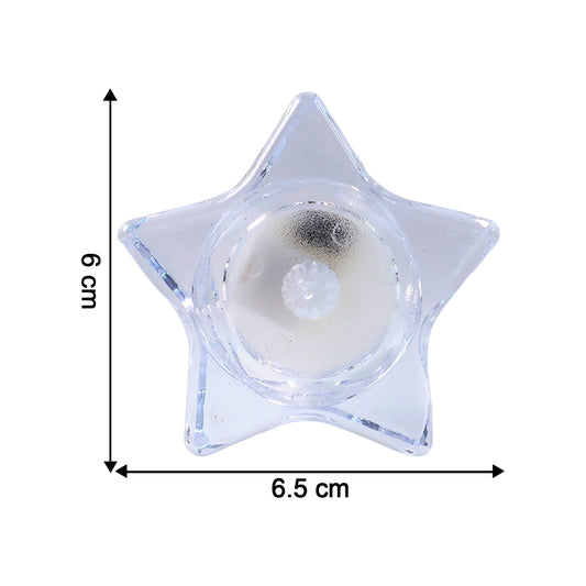 Flameless Star-shaped Led Candles (6 Pc Set)