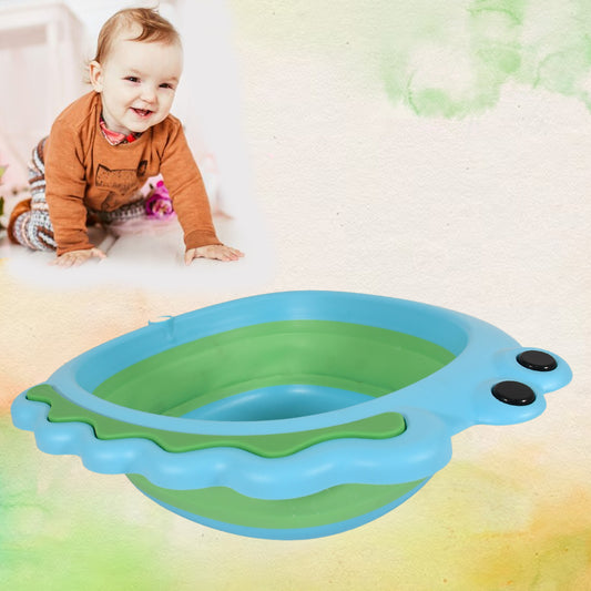17513 Frog Shape Wash Basin Space Saving Multi Function Foldable Baby Wash Basin Easy Clean Lightweight Thicken For Washing Face For Home (3331cm 1 Pc)