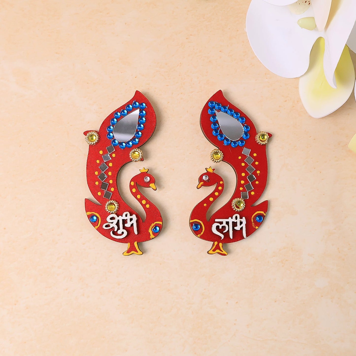 Handcrafted Wooden Shubh Labh