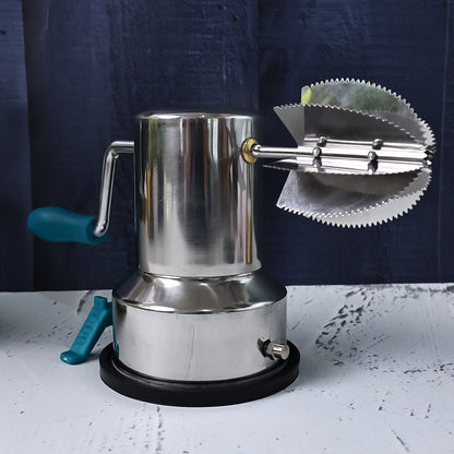 Supermom Stainless Steel Coconut Scraper with Vacuum Base (1 Pc)