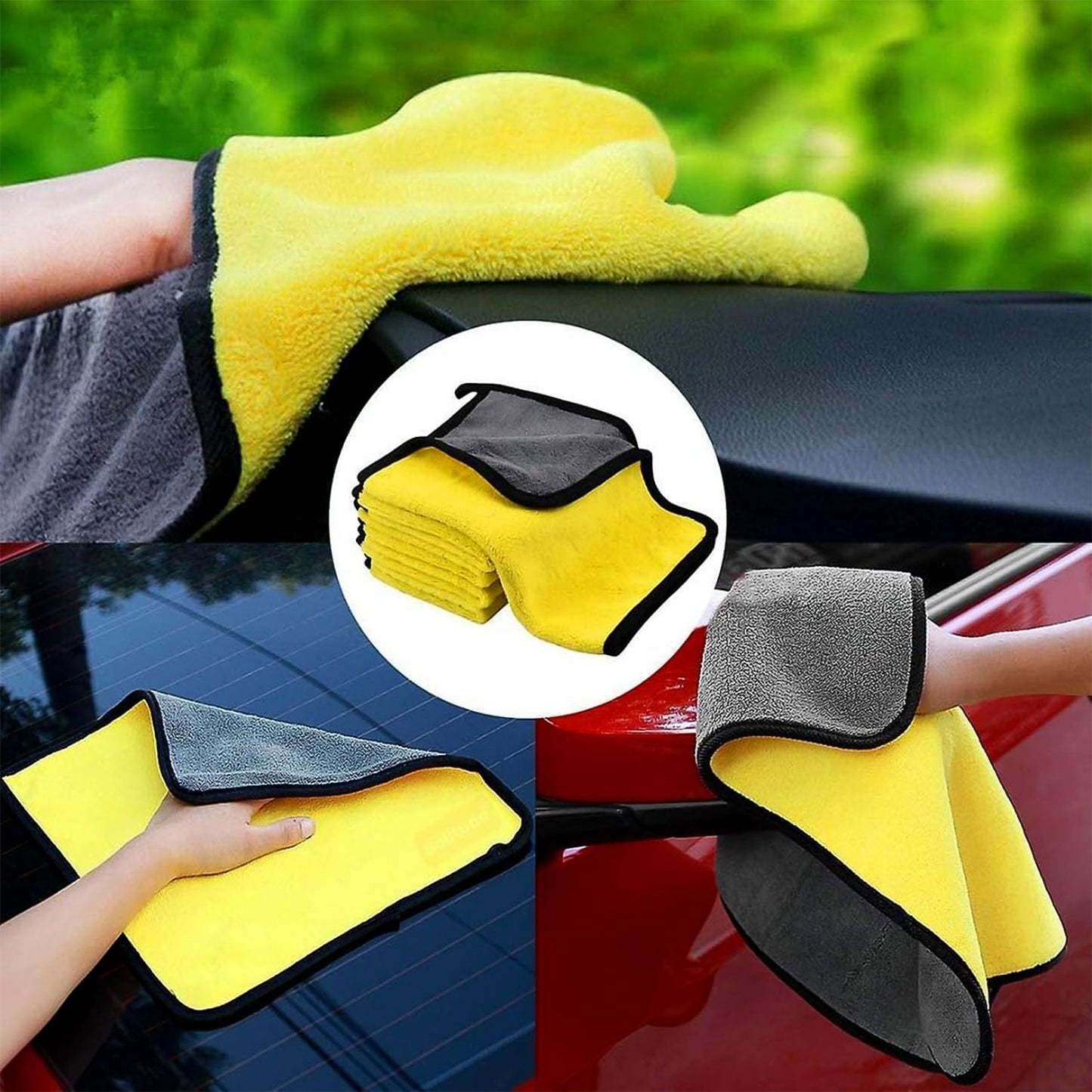 Premium Microfiber Cleaning Cloth, Towel (40x30 cm / 1 Pc)