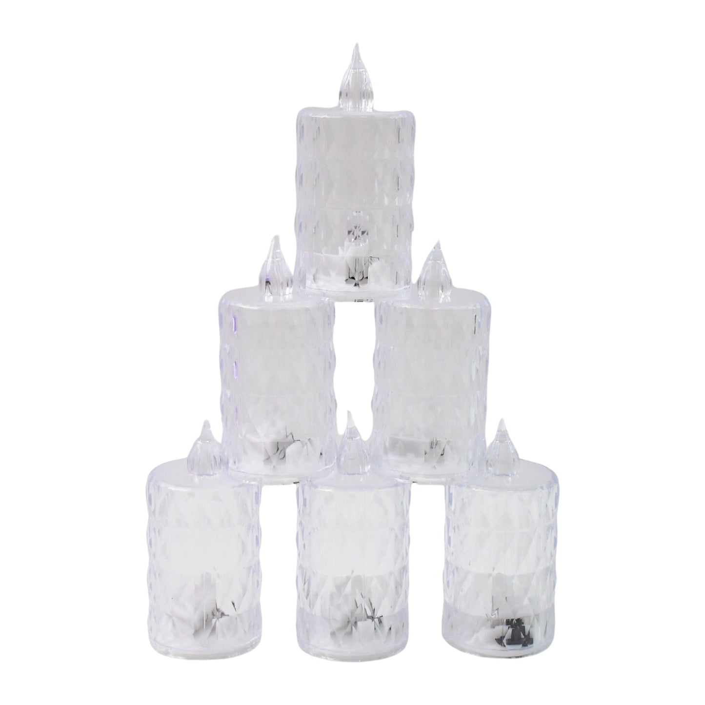 Crystal Effect LED Flameless Candle Set