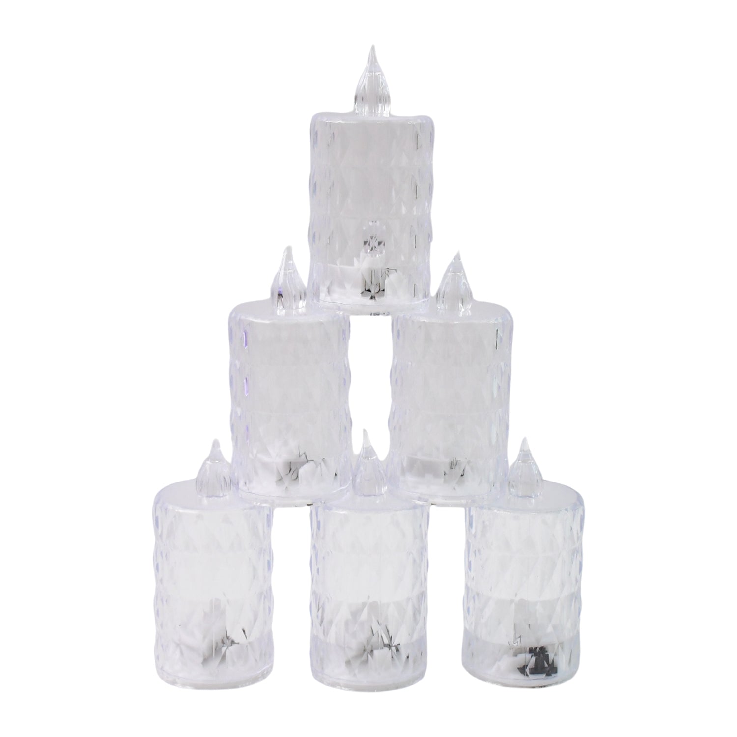 Crystal Effect LED Flameless Candle Set