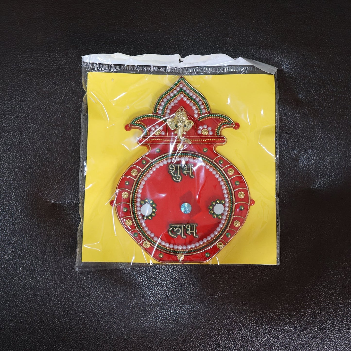 Decorative Kalash Wall Hanging with Shubh Labh (1 Pc)