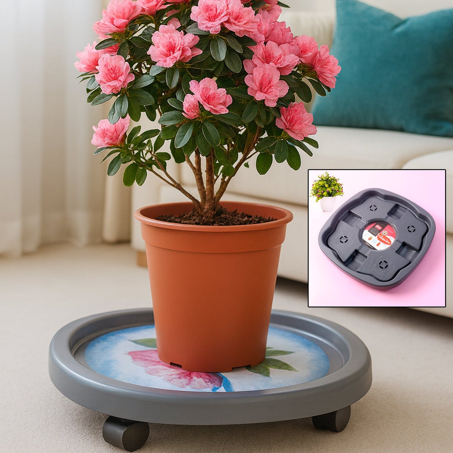 Supermom Plastic Multi Purpose Heavy Duty Gas Cylinder Trolley