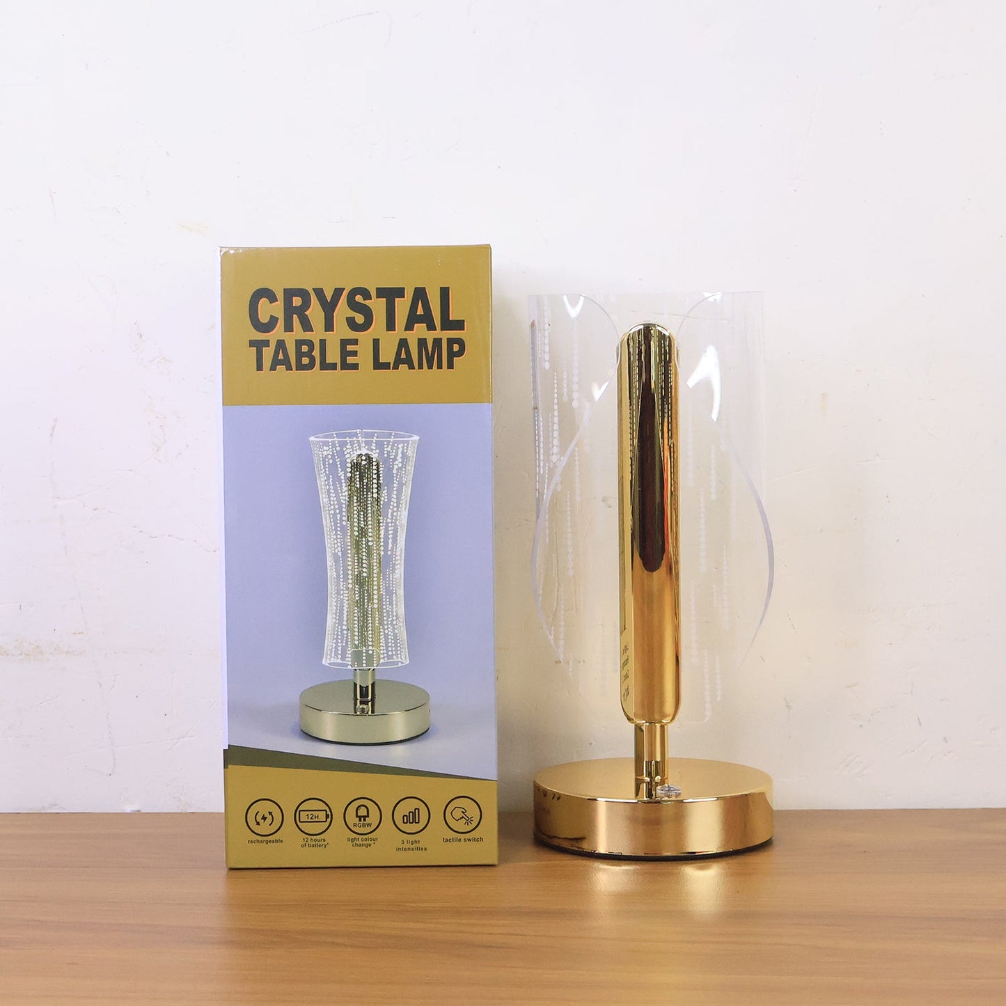 Modern Crystal LED Table Lamp (1 Pc)