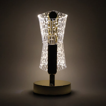 Luxury Crystal LED Double Shade Table Lamp (1 Pc)