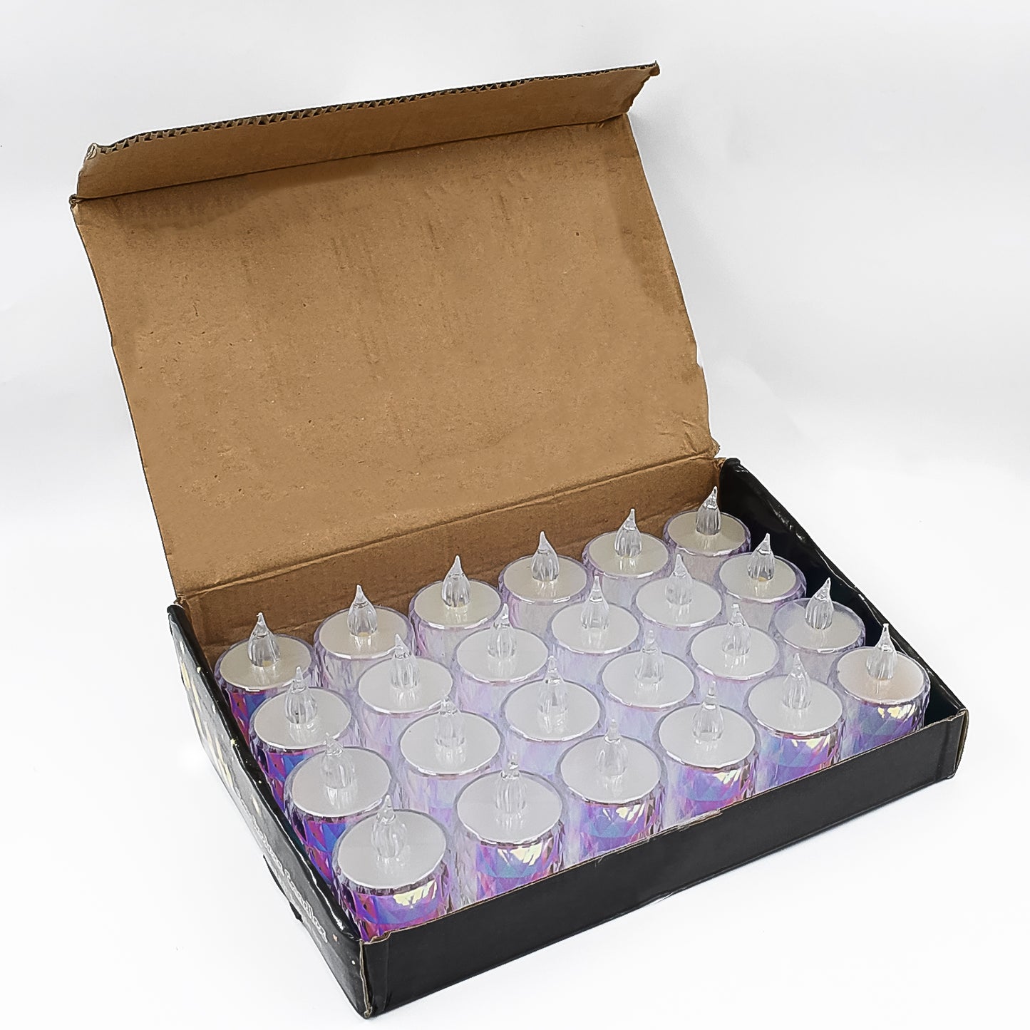 24 Pc Flameless And Smokeless Decorative Melting Candles Led Tea Light Candle Flickering Electronic Candle