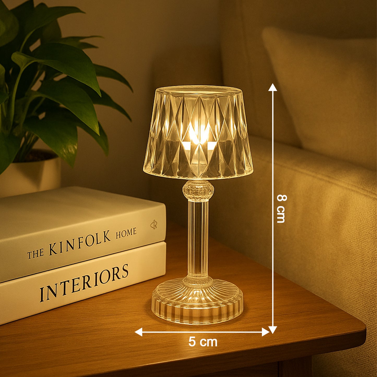 Battery Operated Decorative Led Mini Table Lamp (3 Pc  Set)