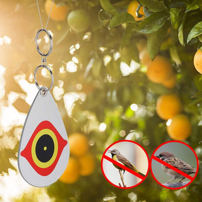 Away Bird Eye Decoy to Bird Scare Device With Hanging Outdoors Reflective Scarer