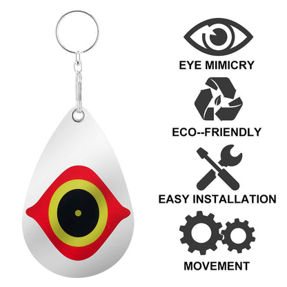 Away Bird Eye Decoy to Bird Scare Device With Hanging Outdoors Reflective Scarer
