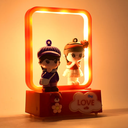 Decorative Love Couple Led Figurine Light (1 Pc)