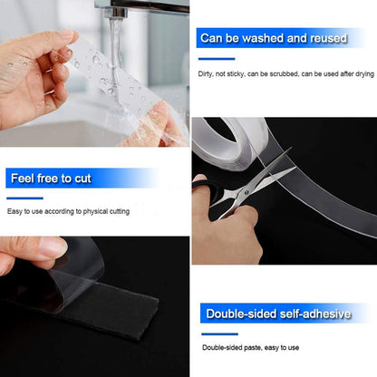 Strong Transparent Double-Sided Nano Adhesive Tape