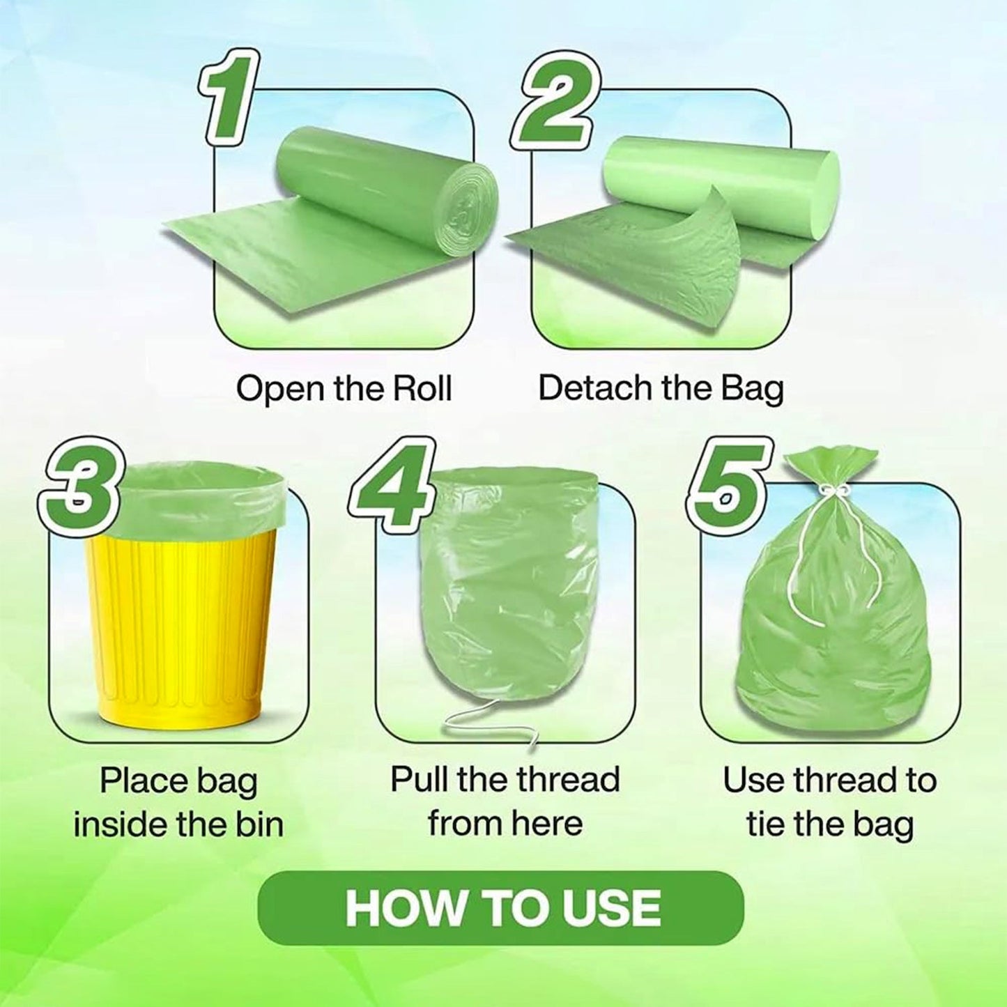 Strong Heavy Duty Trash Bags