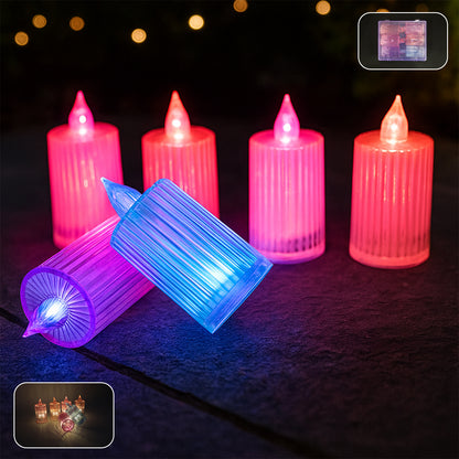 Decorative Flameless Electronic Led Candle Light Set (6 Pc)