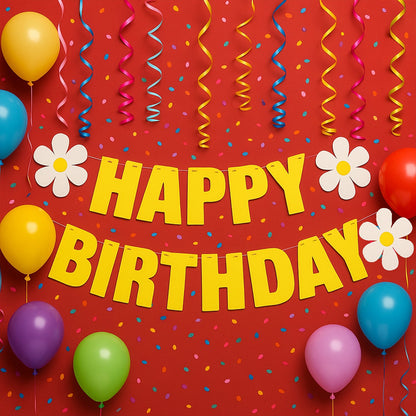 Happy Birthday Party Decoration Banner Set
