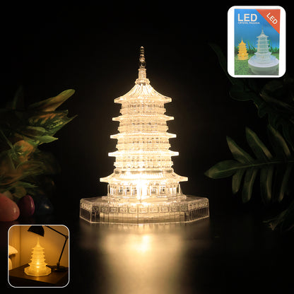 Premium Led Crystal Pagoda Decorative Light (1 Pc)