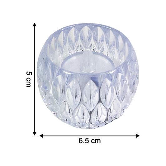 Crystal Design Led Tealight Candles (6 Pc  Set)