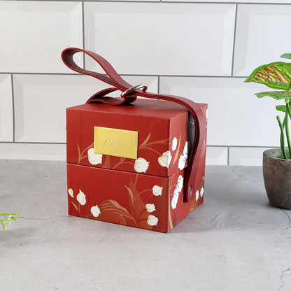 Luxury Gift Packaging Box With Leather Strap