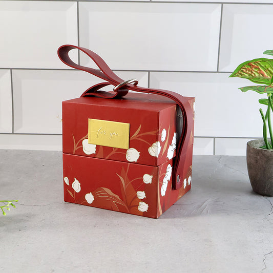 Luxury Gift Packaging Box With Leather Strap