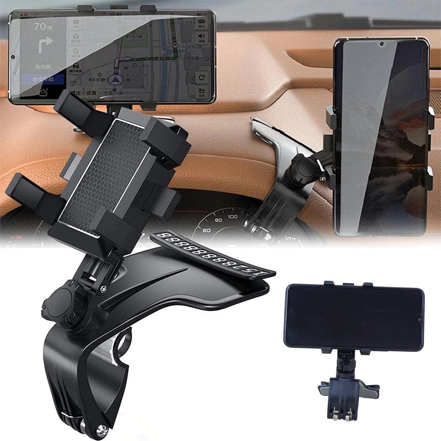 Adjustable Car Mobile Phone Holder Stand Set