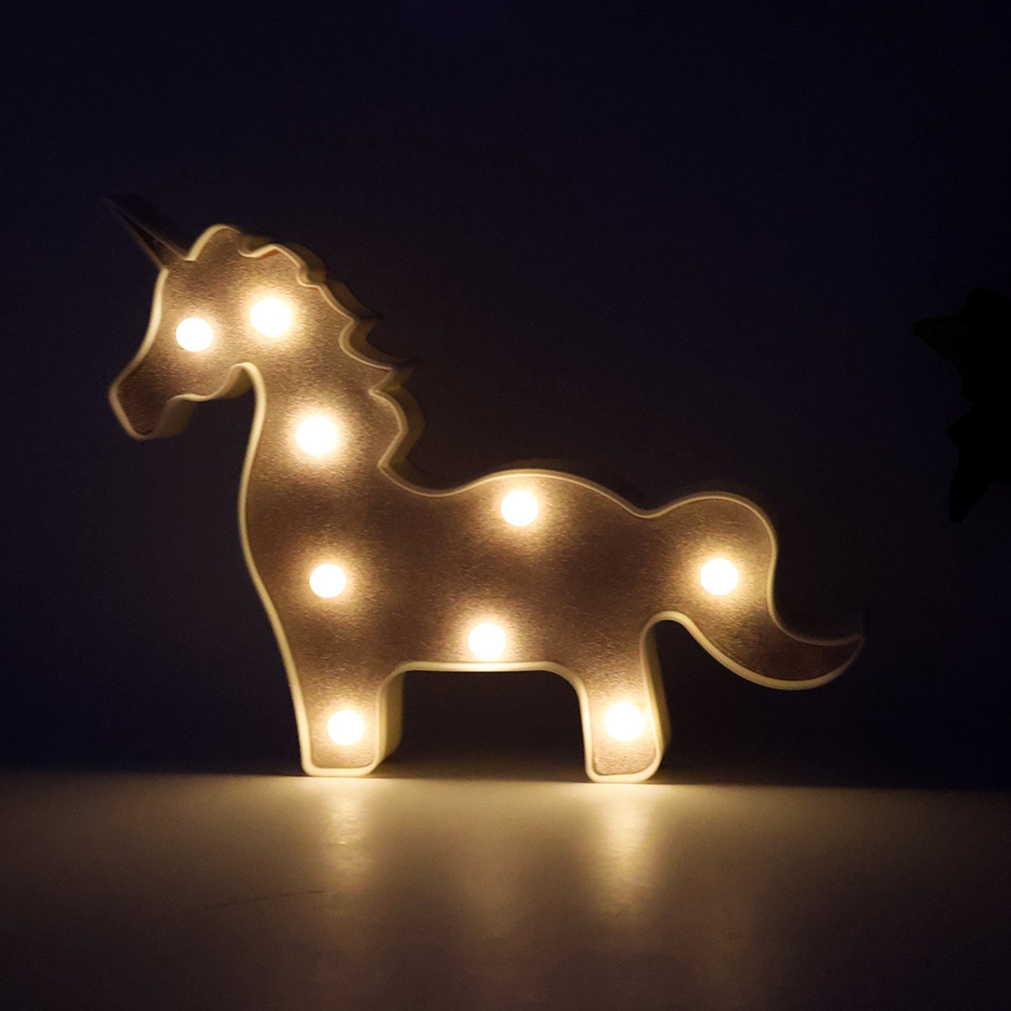 Magical Unicorn Shaped LED Decorative Night Light (1 Pc)