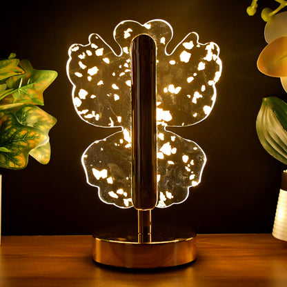 Luxury Golden Crystal Led Table Lamp (1 Pc)