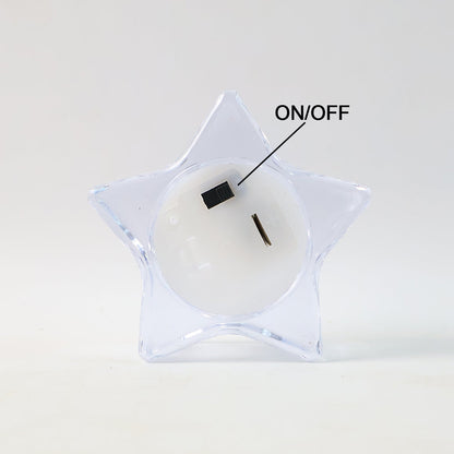 Flameless Star-Shaped LED Candles (4 Pc / Set)