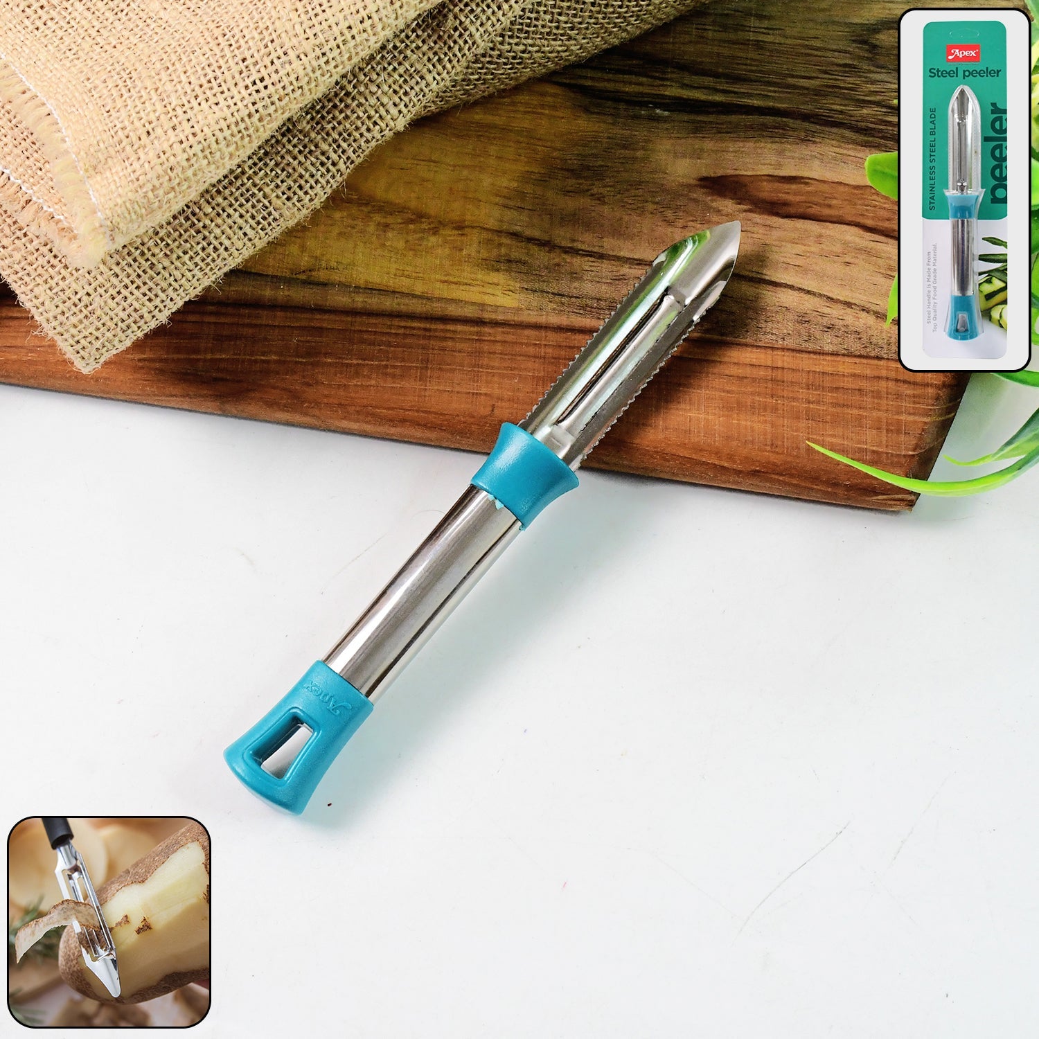 Apex Premium Stainless Steel Vegetable Fruit Peeler