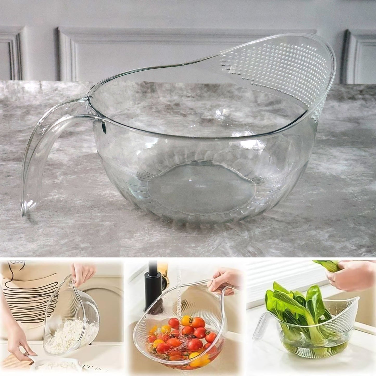 Household Transparent Plastic Bowl