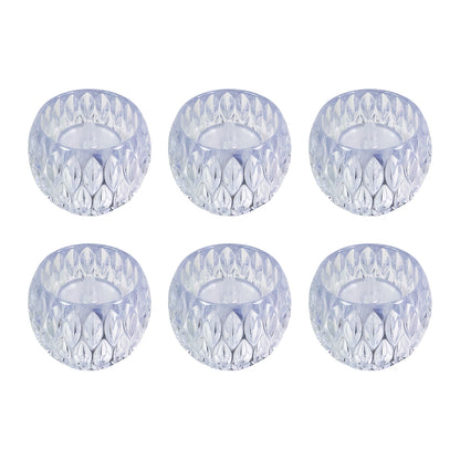 Crystal Design Led Tealight Candles (6 Pc  Set)