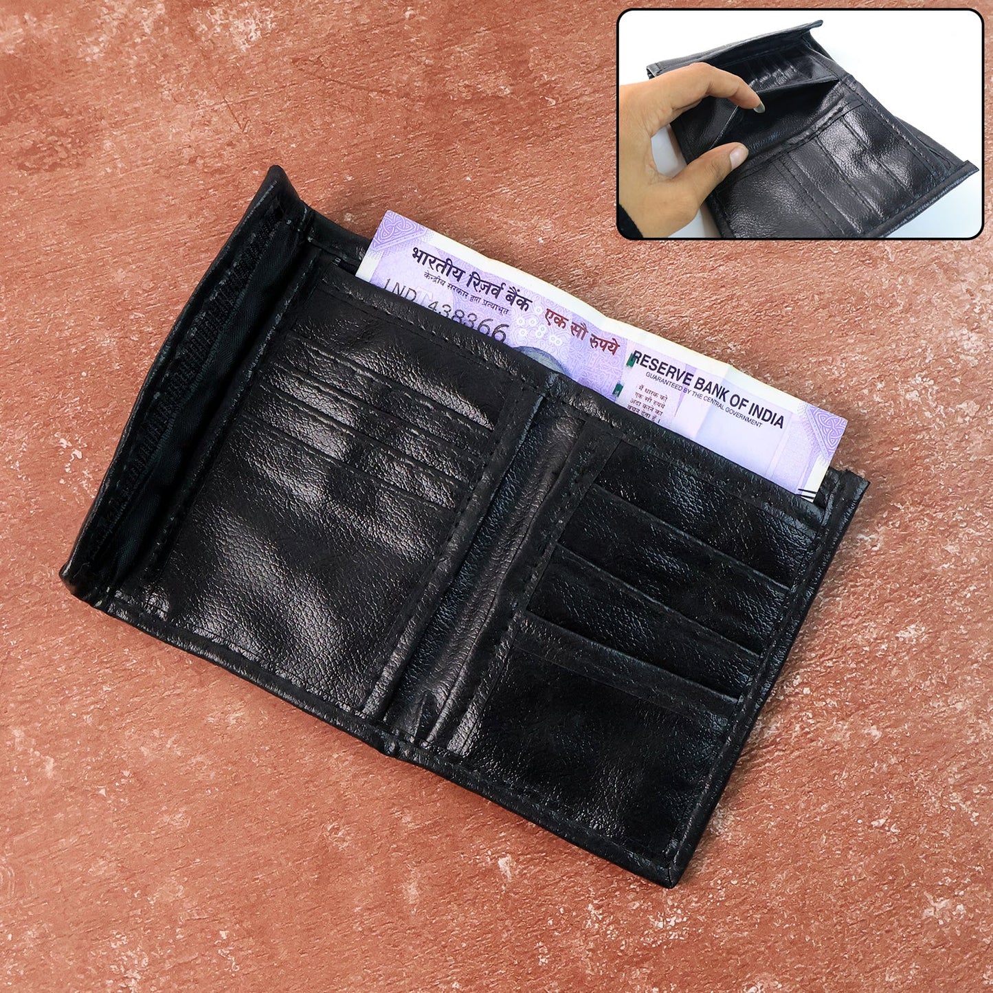 Premium Genuine Bi-Fold Wallet (1 Pc)