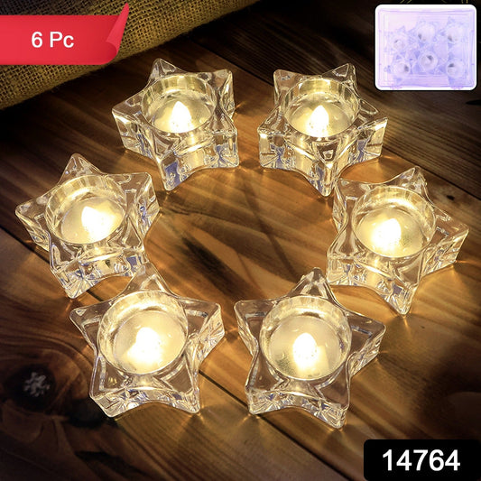 Flameless Star-Shaped LED Candles