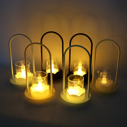 Decorative Wind Light Style Plastic Flameless LED Candles (6 Pc)
