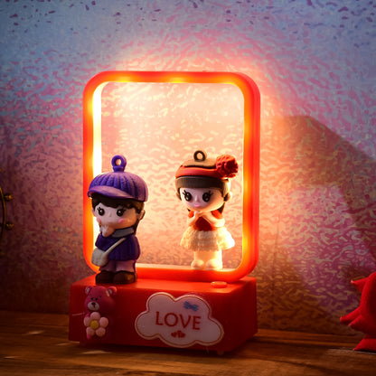 Decorative Love Couple Led Figurine Light (1 Pc)