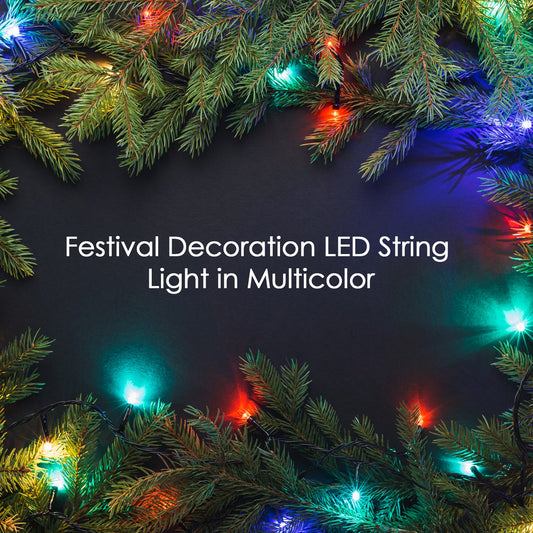 8332 Festive 3 Meter Festival Decoration Led String Light Diwali Light For Indoor And Outdoor Uses In All Ocassion Birthday Party Multicolor Light  (15l 3mtr)