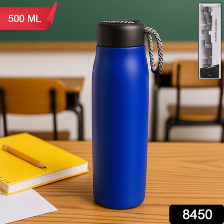 500ml Leak-proof Stainless Steel Double Wall Vacuum Insulated Water Bottle (1 Pc)