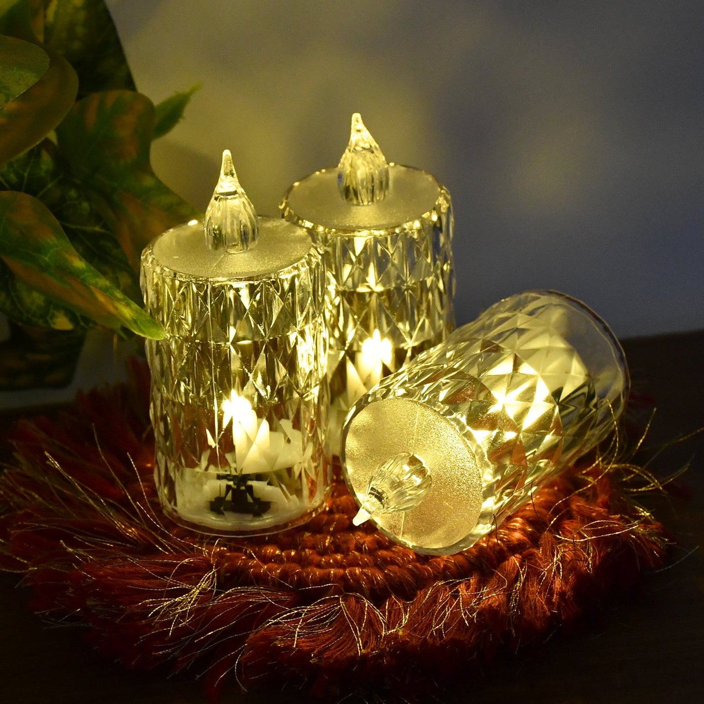 Flameless and Smokeless Decorative Candles LED Tea Light, Diwali (24 Pcs Set)