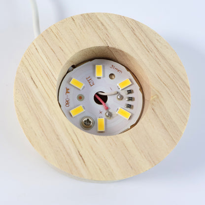 3d Crystal Ball Lamps With Base  (1 Pc)